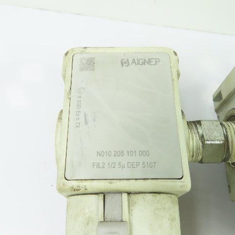 Aignep N015 205 401 000 / N010 205 101 000 Pneumatic Air Filter Assy. 1/2" NPT