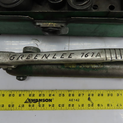 Greenlee 767A 7646-M2 Hydraulic Knockout Punch Driver Set