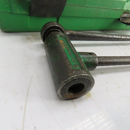 Greenlee 1804 Ratchet Knockout Punch Driver Set 7/8" To 1-1/2"