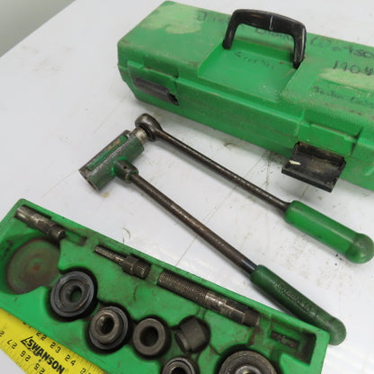 Greenlee 1804 Ratchet Knockout Punch Driver Set 7/8" To 1-1/2"
