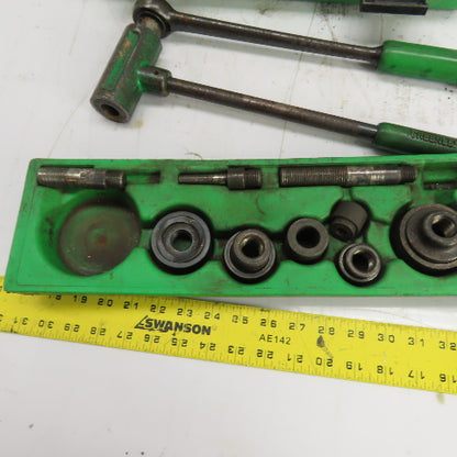 Greenlee 1804 Ratchet Knockout Punch Driver Set 7/8" To 1-1/2"