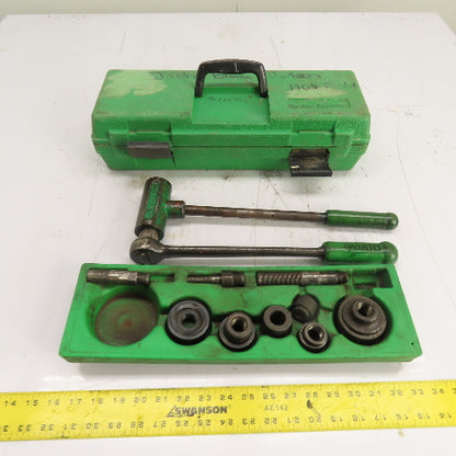Greenlee 1804 Ratchet Knockout Punch Driver Set 7/8" To 1-1/2"