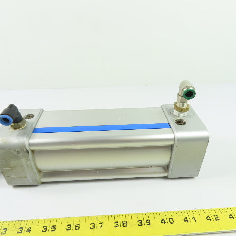 Micro N/A Double Acting Pneumatic Tie Rod Air Cylinder 5" Stroke 2.5" Bore