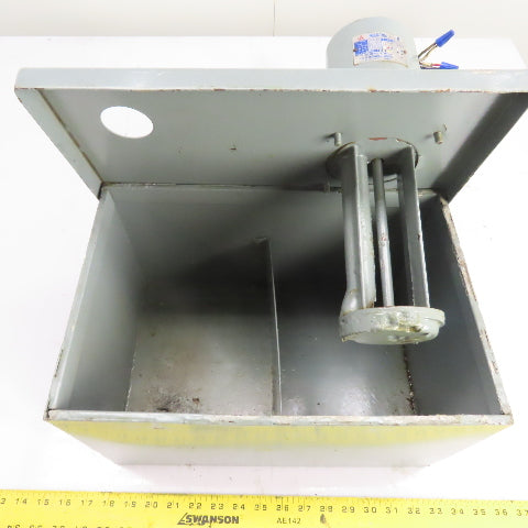 Yun Fu YF- 1/8HP 5 Gallon Coolant Pump Tank 220/440V 3Ph Tested