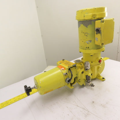 Milton Roy RA11 Metering Pump 1/2HP 3Ph 230/460V 5.4/5.9GPH 100-350PSIG