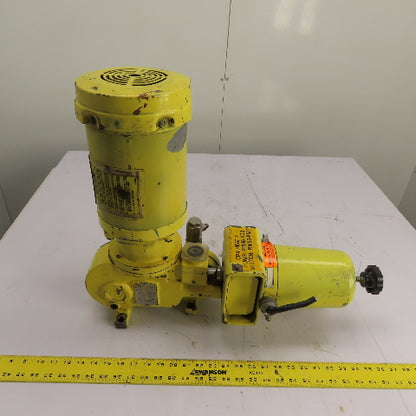 Milton Roy RA11 Metering Pump 1/2HP 3Ph 230/460V 5.4/5.9GPH 100-350PSIG