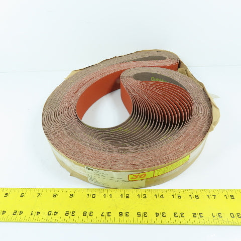 3M 747D 60 Grit Cloth Sanding Belt Film-Lok 2in x 72in Lot Of 25