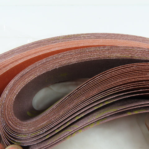 3M 707E JE 2" x 72" 220 Grit Cloth Abrasive Sanding Belt Lot Of 20