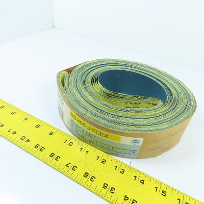 Hermes RB 406 J-FLEX 80 Grit Aluminum Oxide Cloth Sanding Belt 2" x 132" Lot / 7