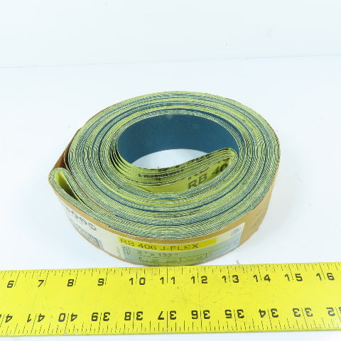 Hermes RB 406 J-FLEX 80 Grit Aluminum Oxide Cloth Sanding Belt 2" x 132" Lot / 7