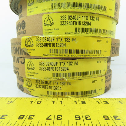Klingspor 333240F01013204 333 0240JF 1"x132" 240 Grit Sanding Belt Lot Of 70
