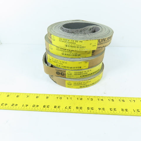 Klingspor 333 0240JF 1" x 132" P240 Grit Cloth Sanding Belt Lot Of 50