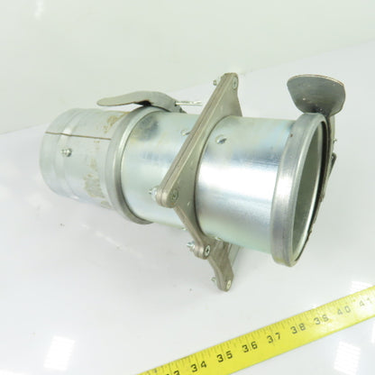 4"Galvenized Duct Blast Gate 9-3/4" OAL