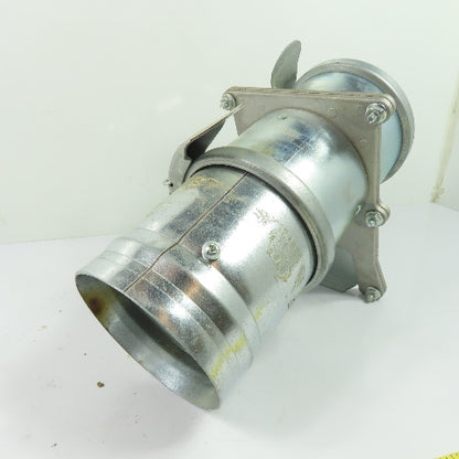 4"Galvenized Duct Blast Gate 9-3/4" OAL