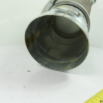 4"Galvenized Duct Blast Gate 9-3/4" OAL