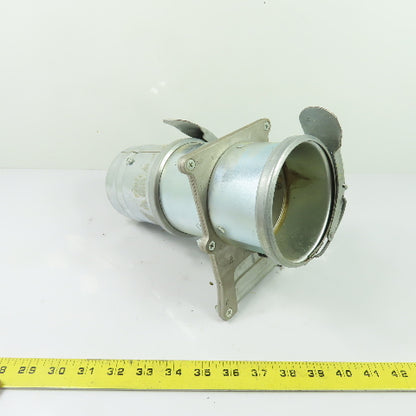 4"Galvenized Duct Blast Gate 9-3/4" OAL