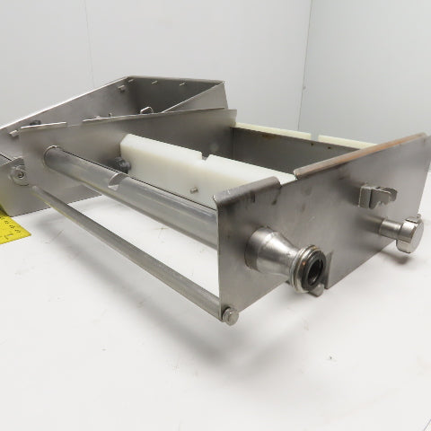 16" Belt Sanitary Food Grade Inline Conveyor Belt Washer Dryer 1" RJT