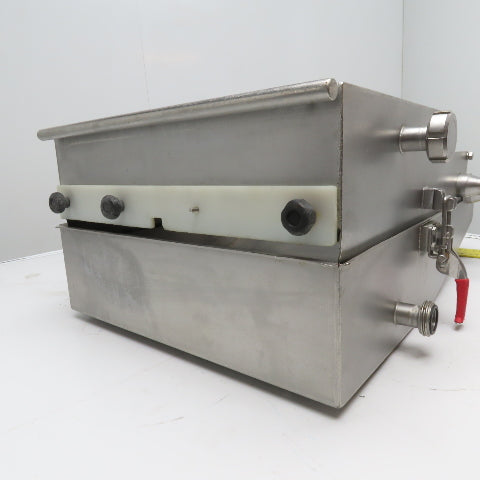 16" Belt Sanitary Food Grade Inline Conveyor Belt Washer Dryer 1" RJT