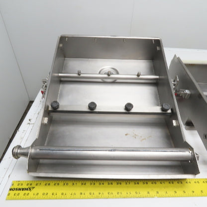 16" Belt Sanitary Food Grade Inline Conveyor Belt Washer Dryer 1" RJT