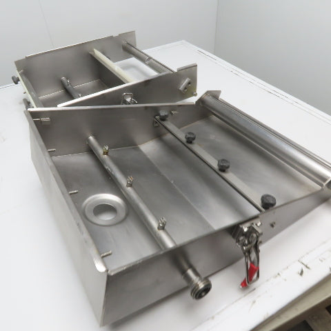 16" Belt Sanitary Food Grade Inline Conveyor Belt Washer Dryer 1" RJT