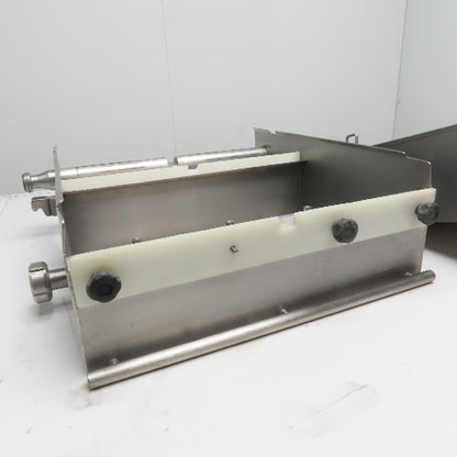 16" Belt Sanitary Food Grade Inline Conveyor Belt Washer Dryer 1" RJT