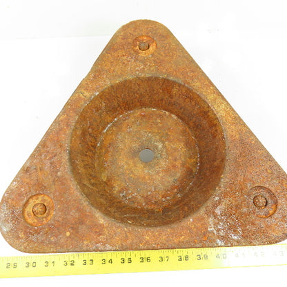 Bond 3310 3-Wheel Triangular Cast Iron Cup Dolly 750lb Capacity