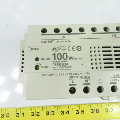 IDEC PS5R-E24 Power Supply 100W 24VDC 4.2A Output 100-120/200-240VAC Input