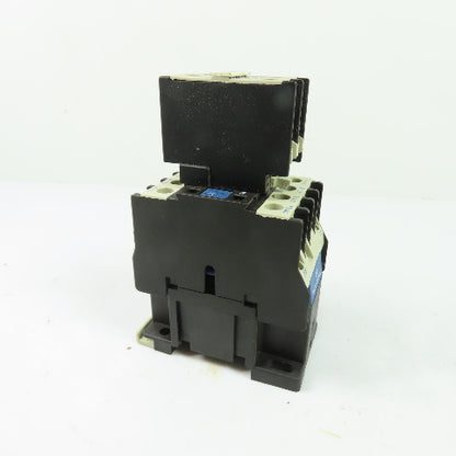 Telemecanique LC1D0910 25A IEC Motor Contactor 24V Coil w/ LA1DN11 Contact Block