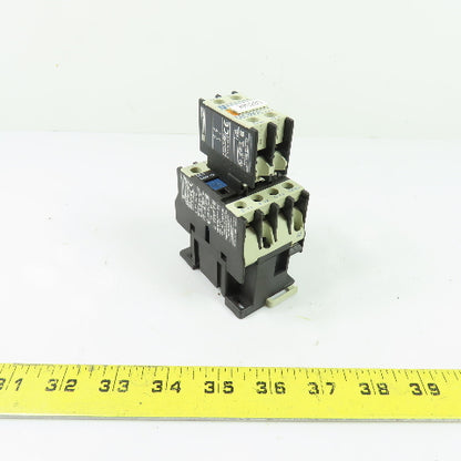 Telemecanique LC1D0910 25A IEC Motor Contactor 24V Coil w/ LA1DN11 Contact Block
