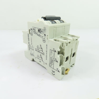 Merlin Gerin C60H D10A Multi 9 10A 2-Pole Circuit Breaker 415V