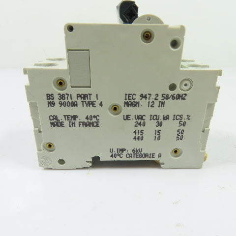 Merlin Gerin C60H D6A Multi 9 6A 2-Pole Circuit Breaker 415VAC