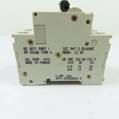 Merlin Gerin C60H D6A Multi 9 6A 2-Pole Circuit Breaker 415VAC