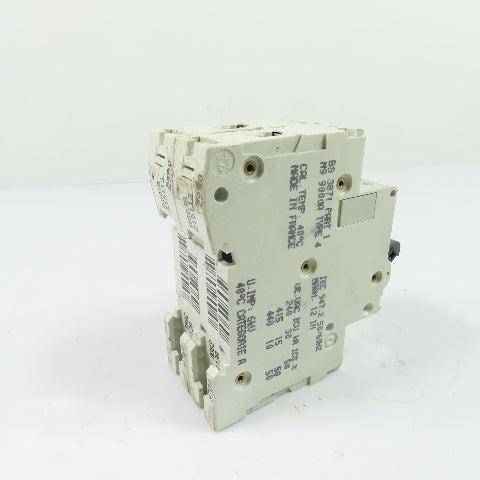 Merlin Gerin C60H D4A Multi 9 4A 2-Pole Type D Circuit Breaker 415V