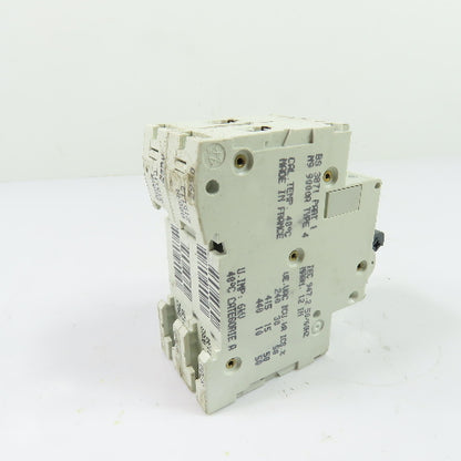 Merlin Gerin C60H D4A Multi 9 4A 2-Pole Type D Circuit Breaker 415V