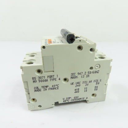 Merlin Gerin C60H D2A N/A Multi 9 2A 2-Pole Circuit Breaker 415V