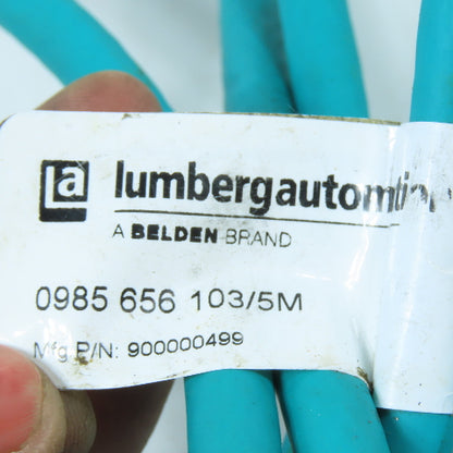 Lumberg Automation 0985 656 103/5M M12 to RJ45 Industrial Ethernet Cable 5M