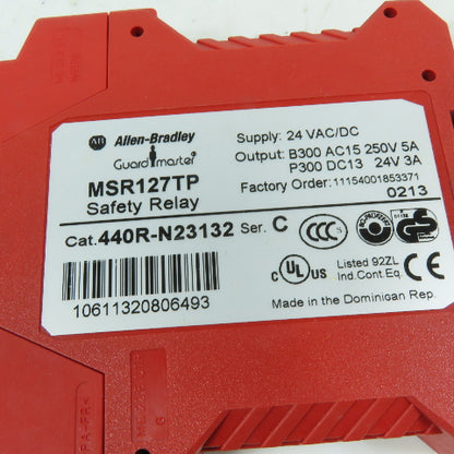 Allen-Bradley MSR127TP 440R-N23132 Safety Relay 24VAC/DC
