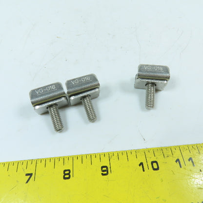 System Plast VG-018 Stainless Steel Conveyor Guide Rail Clip Bolt Lot of 3