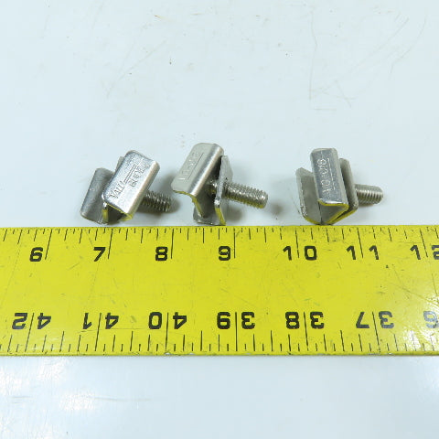 System Plast VG-018 Stainless Steel Conveyor Guide Rail Clip Bolt Lot of 3