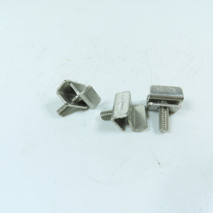 System Plast VG-018 Stainless Steel Conveyor Guide Rail Clip Bolt Lot of 3