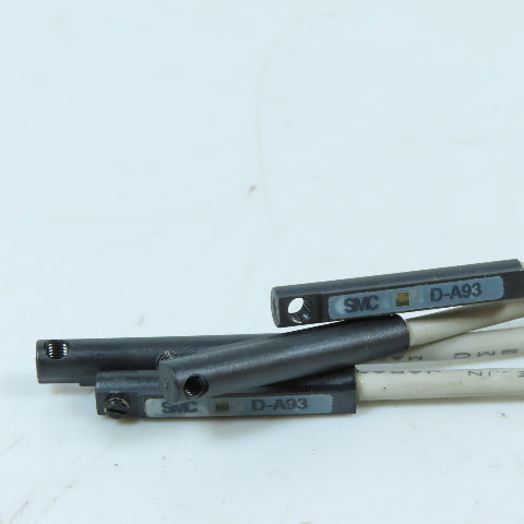 SMC D-A93 Reed Auto Switch w/ 0.5m Lead Wire 24VDC/100VAC Lot Of 4