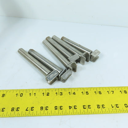Valu Guide VG-018 5/8" Rod Stainless Steel Conveyor Guide Rail Clip Rod Lot Of 6