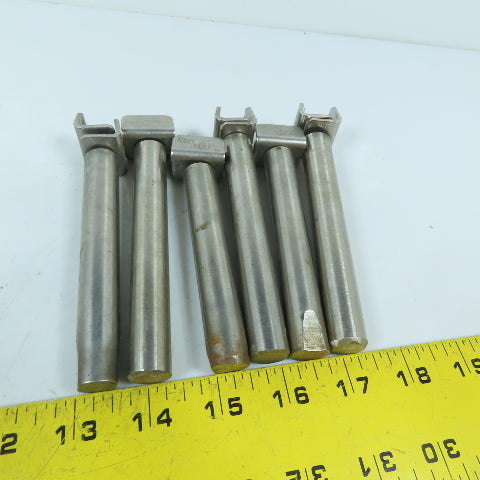 Valu Guide VG-018 5/8" Rod Stainless Steel Conveyor Guide Rail Clip Rod Lot Of 6