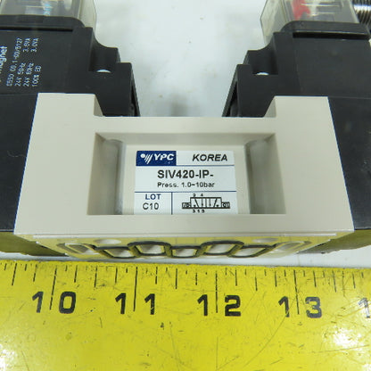 YPC SIV420-IP 5/2 Way Double Solenoid Pneumatic Directional Control Valve 24V