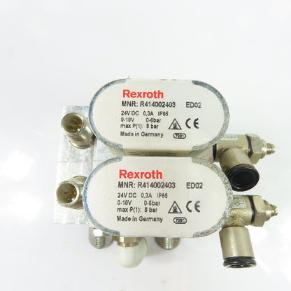 Rexroth ED02 R414002403 Dual Pneumatic Pressure Regulator Valve 24VDC 0.3A