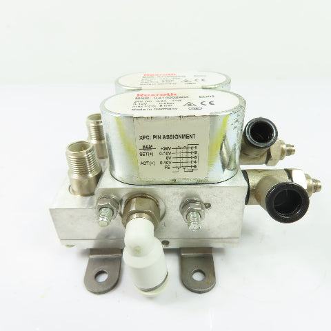 Rexroth ED02 R414002403 Dual Pneumatic Pressure Regulator Valve 24VDC 0.3A