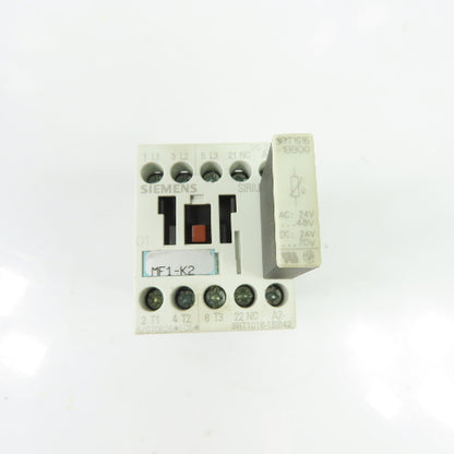 Siemens 3RT1016-1BB42 22A 3P IEC Contactor 24VDC Coil w/3RT1916-1BB00 Suppressor