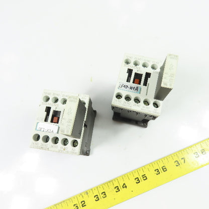 Siemens 3RH1140-1BB40 10A 600V Contactor 24VDC Coil w/Surge Suppressor Lot/2