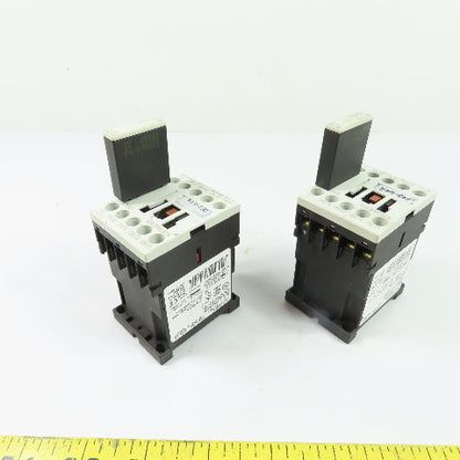 Siemens 3RH1140-1BB40 10A 600V Contactor 24VDC Coil w/Surge Suppressor Lot/2