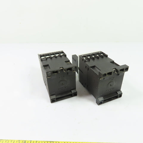 Siemens 3RH1140-1BB40 10A 600V Contactor 24VDC Coil w/Surge Suppressor Lot/2
